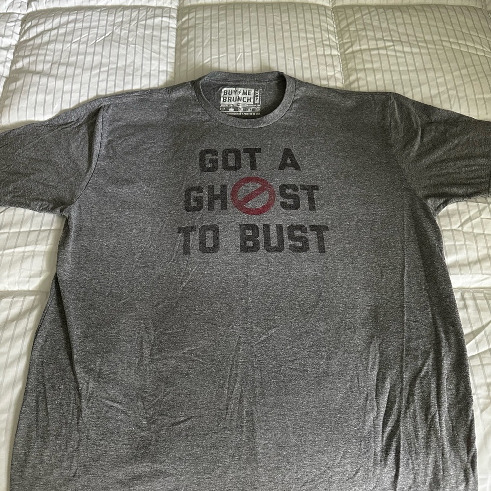 Men’s XXL Heather Gray Ghostbusters “Got A Ghost To Bust” tshirt 2XL